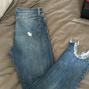 Hudson raw hem stretch denim